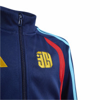 adidas Lamine Yamal Trainingsjack Kids Donkerblauw Rood Blauw Oranje
