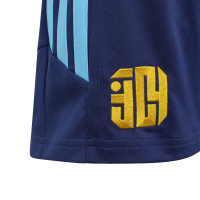 Pantalon d'entraînement adidas Lamine Yamal pour Enfants, bleu foncé, orange