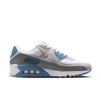 Nike Air Max 90 Baskets Blanc Gris Gris Clair Bleu
