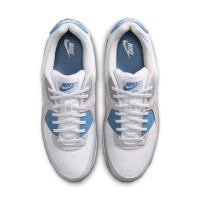 Nike Air Max 90 Baskets Blanc Gris Gris Clair Bleu