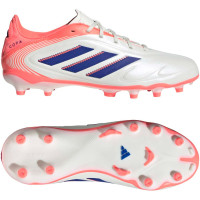 adidas Copa Pure III League Gras / Kunstgras Voetbalschoenen (MG) Kids Gebroken Wit Blauw Roze