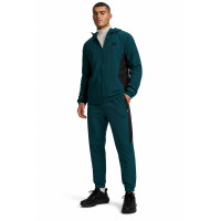Survêtement tissé Under Armour Tech Sport entièrement zippé vert foncé noir