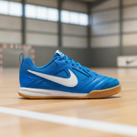 Nike Gato Chaussures de Foot en Salle (IN) Enfants Bleu Blanc Brun