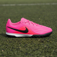 Nike Tiempo Maestro Academy Turf Voetbalschoenen (TF) Kids Felroze Zwart
