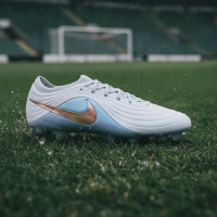 Nike Tiempo Maestro LV8 Elite IJzeren-Nop Voetbalschoenen (SG) Lichtblauw Paarsblauw Brons