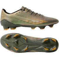 Sokito Scudetta Biotouch Chaussures de Foot Gazon Naturel (FG) Vert Émeraude Orange