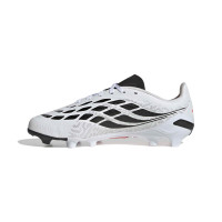 adidas Predator League Gazon Naturel Chaussures de Foot (FG) Enfants Blanc Noir Rose