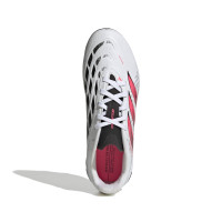 adidas Predator League Gazon Naturel Chaussures de Foot (FG) Enfants Blanc Noir Rose