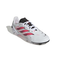 adidas Predator League Gazon Naturel Chaussures de Foot (FG) Enfants Blanc Noir Rose