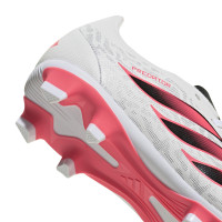 adidas Predator Club Gras / Kunstgras Voetbalschoenen (MG) Kids Wit Zwart Roze