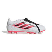 adidas Predator Club FT Gazon Naturel Artificiel Chaussures de Foot (MG) Blanc Noir Rose