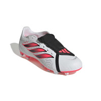 adidas Predator Club FT Gazon Naturel Artificiel Chaussures de Foot (MG) Blanc Noir Rose