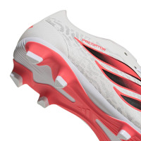 adidas Predator Club FT Gazon Naturel Artificiel Chaussures de Foot (MG) Blanc Noir Rose