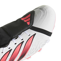 adidas Predator Club FT Gazon Naturel Artificiel Chaussures de Foot (MG) Blanc Noir Rose