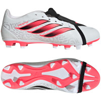 adidas Predator Club FT Gazon Naturel Artificiel Chaussures de Foot (MG) Blanc Noir Rose