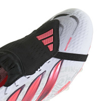 adidas Predator Pro FT Gazon Artificiel Chaussures de Foot (AG) Blanc Noir Rose
