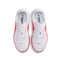 Nike Tiempo Maestro Academy Gras / Kunstgras Voetbalschoenen (MG) Peuters/Kleuters Wit Felrood Goud