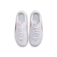 Nike Tiempo Maestro Club Gras / Kunstgras Voetbalschoenen (MG) Peuters/Kleuters Wit Felrood Goud