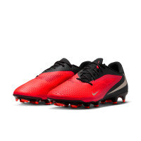 Nike Phantom 6 Low Academy Gras / Kunstgras Voetbalschoenen (MG) Zwart Felrood Goud