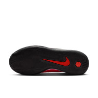Nike Phantom 6 Low Academy Zaalvoetbalschoenen (IN) Kids Zwart Felrood Goud