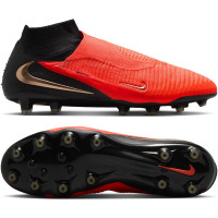 Nike Phantom 6 High Elite Kunstgras Voetbalschoenen (AG) Zwart Felrood Goud
