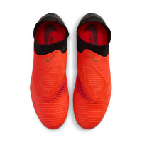 Nike Phantom 6 High Elite Kunstgras Voetbalschoenen (AG) Zwart Felrood Goud