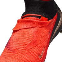 Nike Phantom 6 High Elite Kunstgras Voetbalschoenen (AG) Zwart Felrood Goud