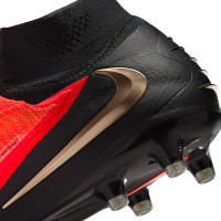 Nike Phantom 6 High Elite Kunstgras Voetbalschoenen (AG) Zwart Felrood Goud