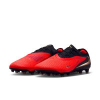 Nike Phantom 6 Low Elite Kunstgras Voetbalschoenen (AG) Zwart Felrood Goud
