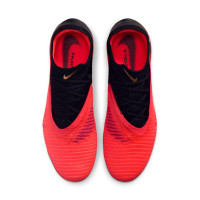 Nike Phantom 6 Low Elite Kunstgras Voetbalschoenen (AG) Zwart Felrood Goud