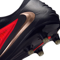 Nike Phantom 6 Low Elite Kunstgras Voetbalschoenen (AG) Zwart Felrood Goud