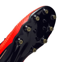 Nike Phantom 6 Low Elite Kunstgras Voetbalschoenen (AG) Zwart Felrood Goud