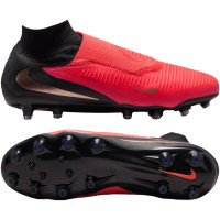 Nike Phantom 6 High Pro Kunstgras Voetbalschoenen (AG) Zwart Felrood Goud