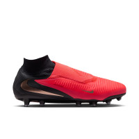 Nike Phantom 6 High Pro Kunstgras Voetbalschoenen (AG) Zwart Felrood Goud