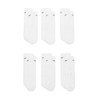 Nike Everyday Gevoerde Crew Sokken 6-Pack Kids Wit Zwart