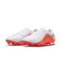 Nike Tiempo Maestro Academy Gras / Kunstgras Voetbalschoenen (MG) Wit Felrood Goud