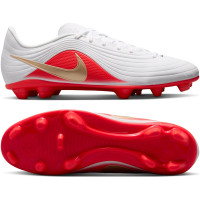 Nike Tiempo Maestro Club Gras / Kunstgras Voetbalschoenen (MG) Wit Felrood Goud