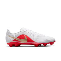 Nike Tiempo Maestro Club Gras / Kunstgras Voetbalschoenen (MG) Wit Felrood Goud