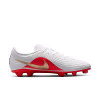 Nike Tiempo Maestro Club Gras / Kunstgras Voetbalschoenen (MG) Wit Felrood Goud
