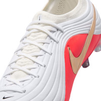 Nike Tiempo Maestro Elite Kunstgras Voetbalschoenen (AG) Wit Felrood Goud