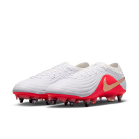 Nike Tiempo Maestro Elite IJzeren-Nop Voetbalschoenen (SG) Wit Felrood Goud