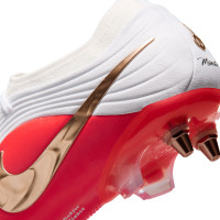 Nike Tiempo Maestro Elite IJzeren-Nop Voetbalschoenen (SG) Wit Felrood Goud