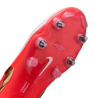 Nike Tiempo Maestro Elite IJzeren-Nop Voetbalschoenen (SG) Wit Felrood Goud