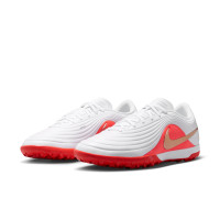 Nike Tiempo Maestro Academy Turf Voetbalschoenen (TF) Wit Felrood Goud
