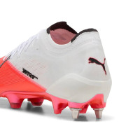 PUMA Ultra Nitro 7 Ultimate IJzeren-Nop Voetbalschoenen (SG) Wit Felrood Zwart