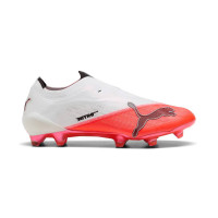 PUMA Ultra Nitro 7 Ultimate Veterloze Gras Voetbalschoenen (FG) Wit Felrood Zwart