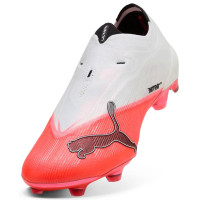 PUMA Ultra Nitro 7 Ultimate Veterloze Gras Voetbalschoenen (FG) Wit Felrood Zwart
