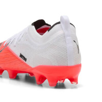PUMA Ultra Nitro 7 Ultimate Gras / Kunstgras Voetbalschoenen (MG) Kids Wit Felrood Zwart