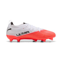 PUMA Ultra Nitro 7 Ultimate Gras / Kunstgras Voetbalschoenen (MG) Kids Wit Felrood Zwart