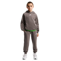 Survêtement polaire à capuche Nike Sportswear Club pour Enfants, gris foncé, gris clair